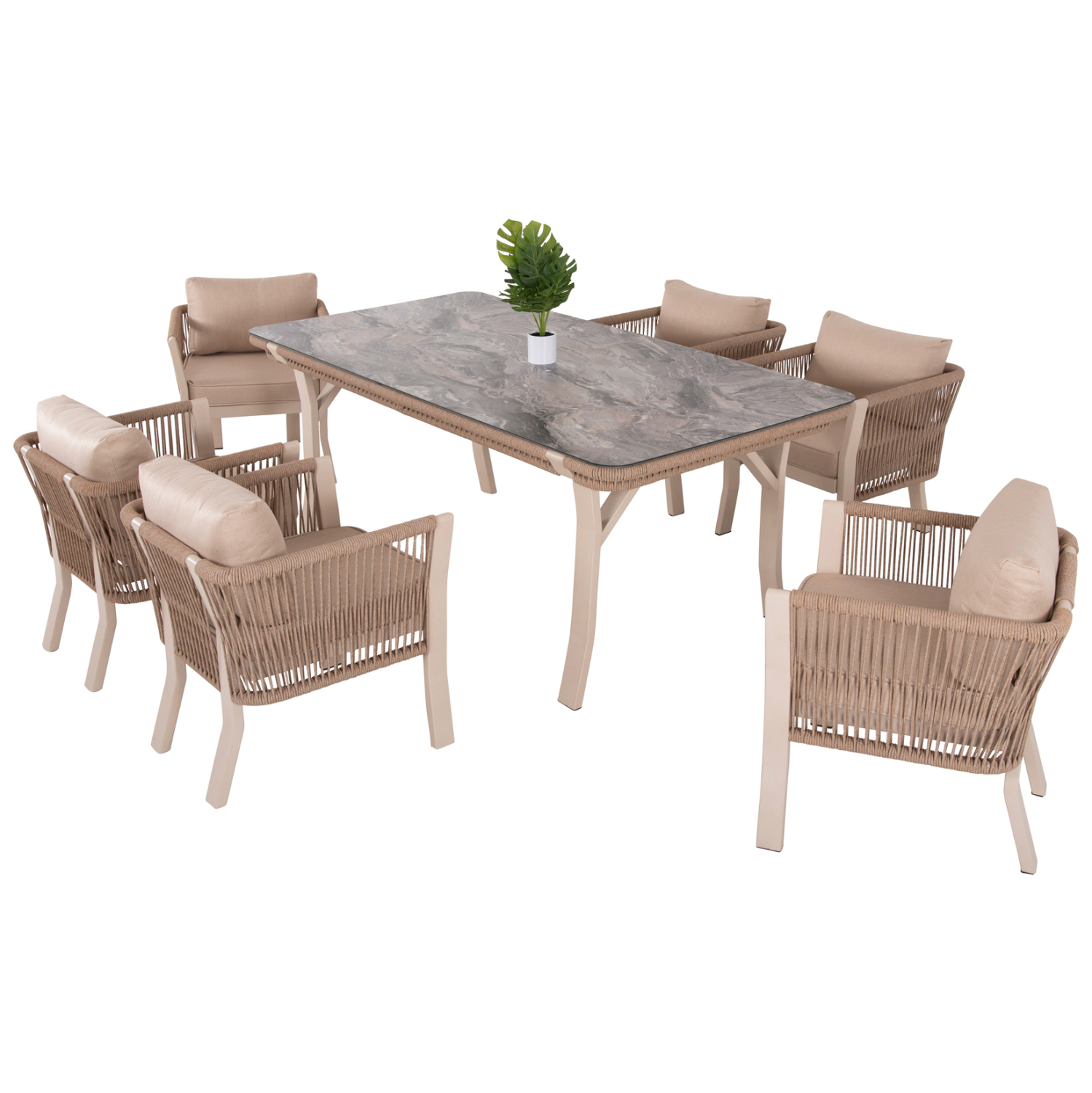 set-trapezarias-exchoroy-7tmch-fb9611901 ΣΕΤ ΤΡΑΠΕΖΑΡΙΑΣ ΕΞ.ΧΩΡΟΥ 7ΤΜΧ DRIMM HM6119.01 ΑΛΟΥΜΙΝΙΟ ΜΠΕΖ- ΣΧΟΙΝΙ ΚΑΠΟΥΤΣΙΝΟ - Image 1