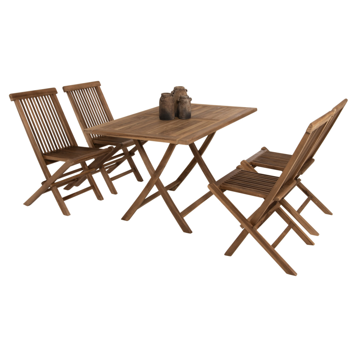 ΣΕΤ ΤΡΑΠΕΖΑΡΙΑΣ ΕΞΩΤ. ΧΩΡΟΥ 5ΤΜΧ KENDALL HM11955 ΜΑΣΙΦ ΞΥΛΟ TEAK ΦΥΣΙΚΟ - Image 4