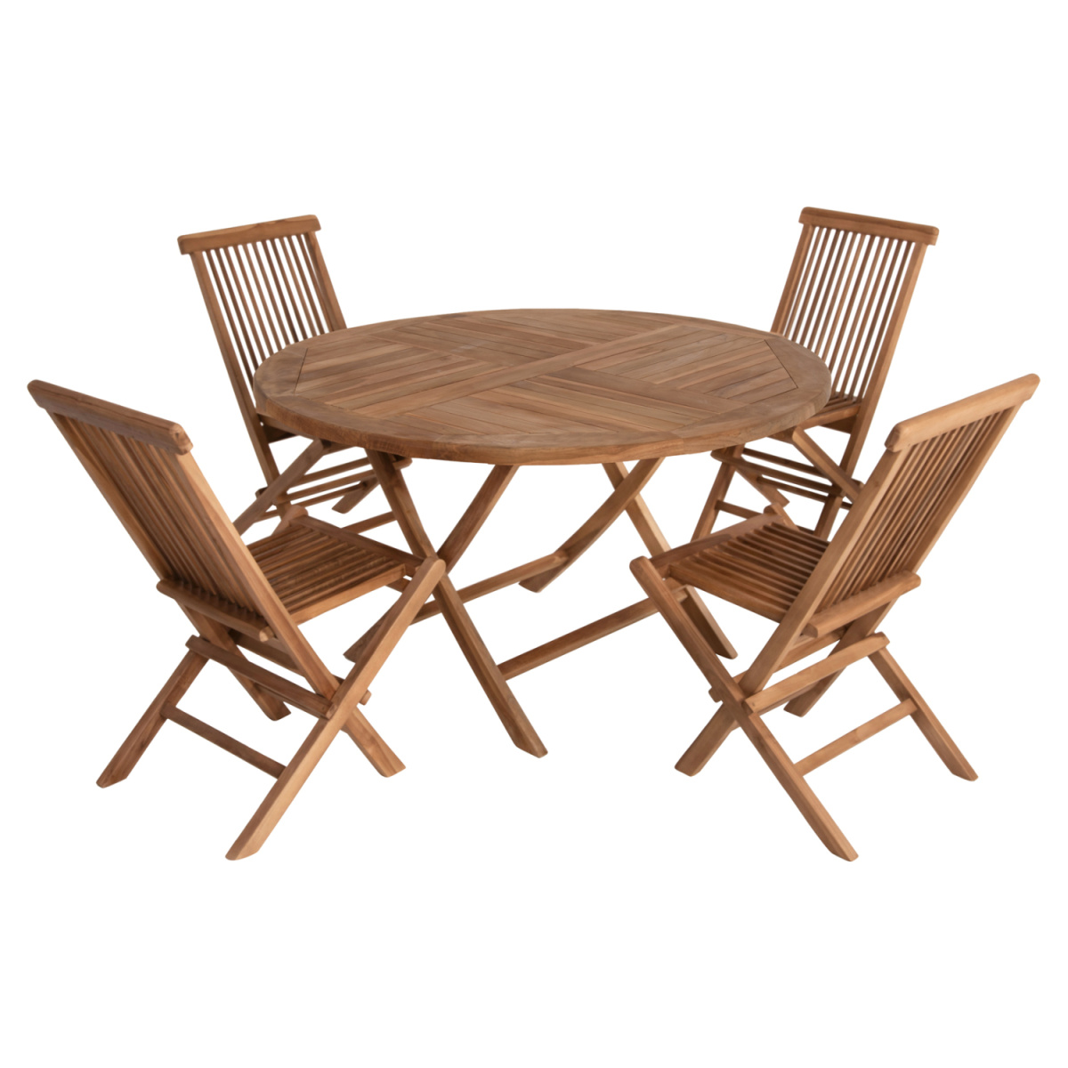 ΣΕΤ ΤΡΑΠΕΖΑΡΙΑΣ ΕΞΩΤ. ΧΩΡΟΥ 5ΤΜΧ KENDALL HM11956 ΜΑΣΙΦ ΞΥΛΟ TEAK ΦΥΣΙΚΟ - Image 4