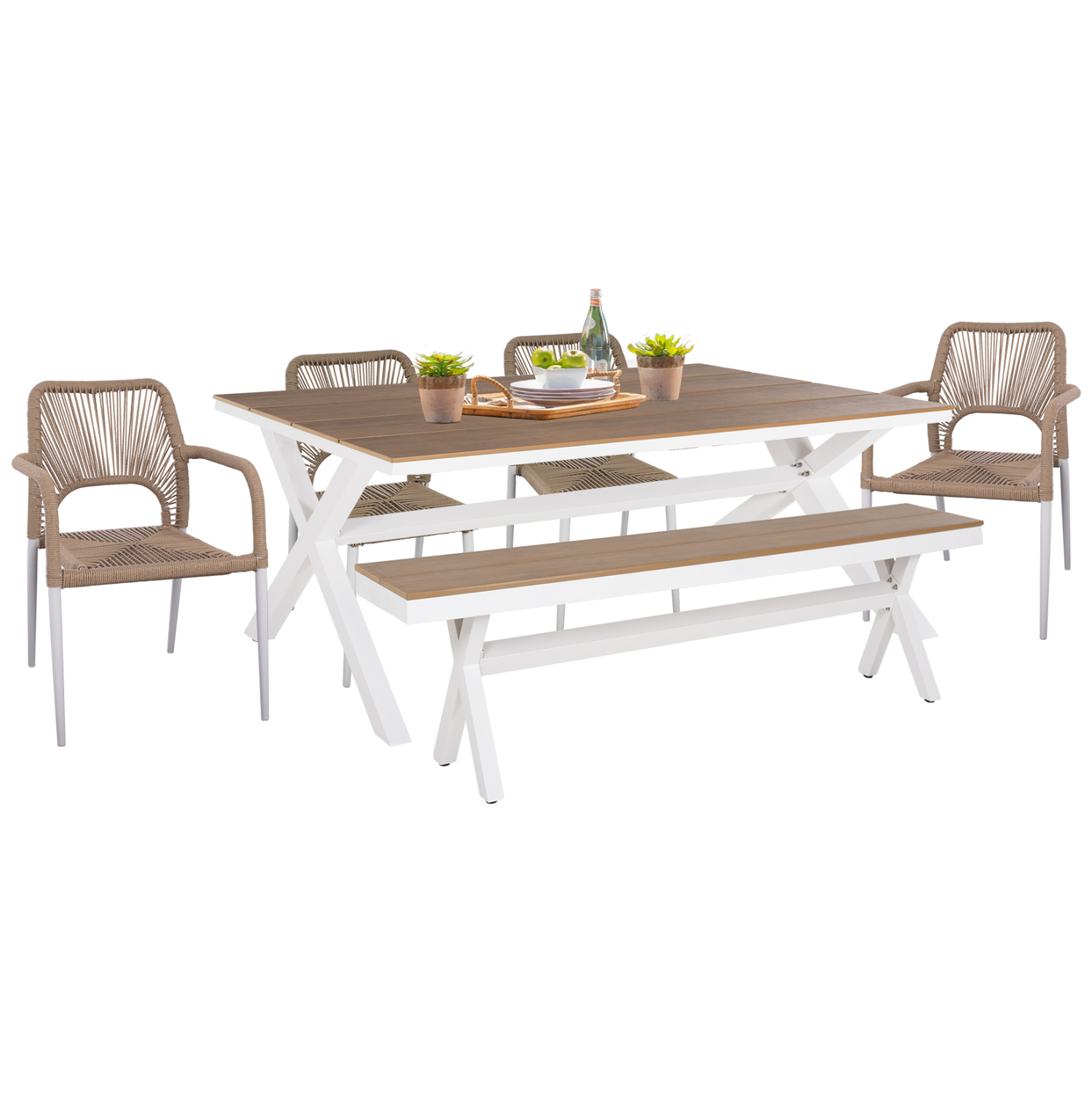 set-trapezarias-exotchoroy-6tmx-fb921108 ΣΕΤ ΤΡΑΠΕΖΑΡΙΑΣ ΕΞΩΤ.ΧΩΡΟΥ 6TMX TAWNEE HM21108-ΤΡΑΠΕΖΙ-ΠΑΓΚΑΚΙ-ΠΟΛΥΘΡΟΝΕΣ & ΚΑΡΕΚΛΕΣ - Image 1