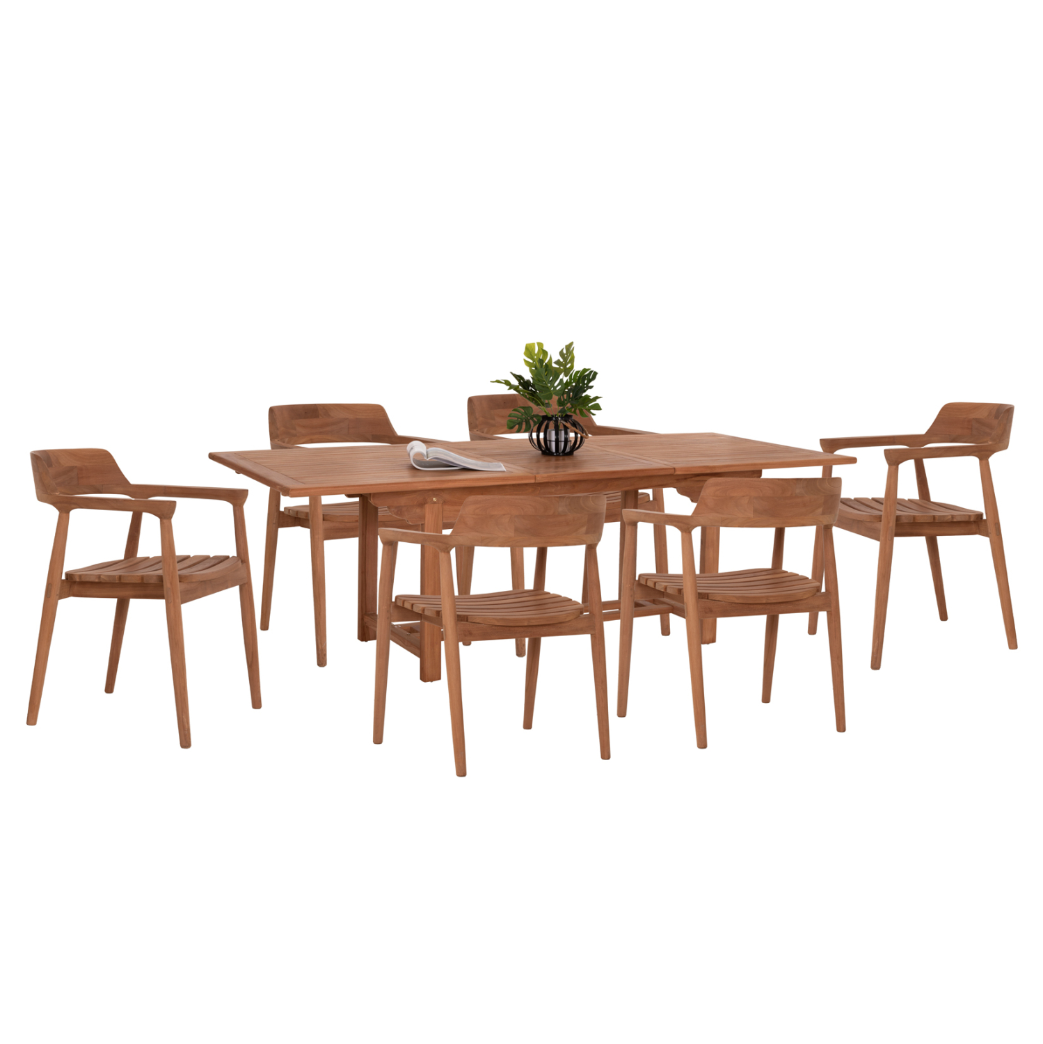 set-trapezarias-fb921291-trapezi-6-polyt ΣΕΤ ΤΡΑΠΕΖΑΡΙΑΣ FREM HM21291 ΤΡΑΠΕΖΙ & 6 ΠΟΛΥΘΡΟΝΕΣ---ΤΕΑΚ ΞΥΛΟ - Image 1