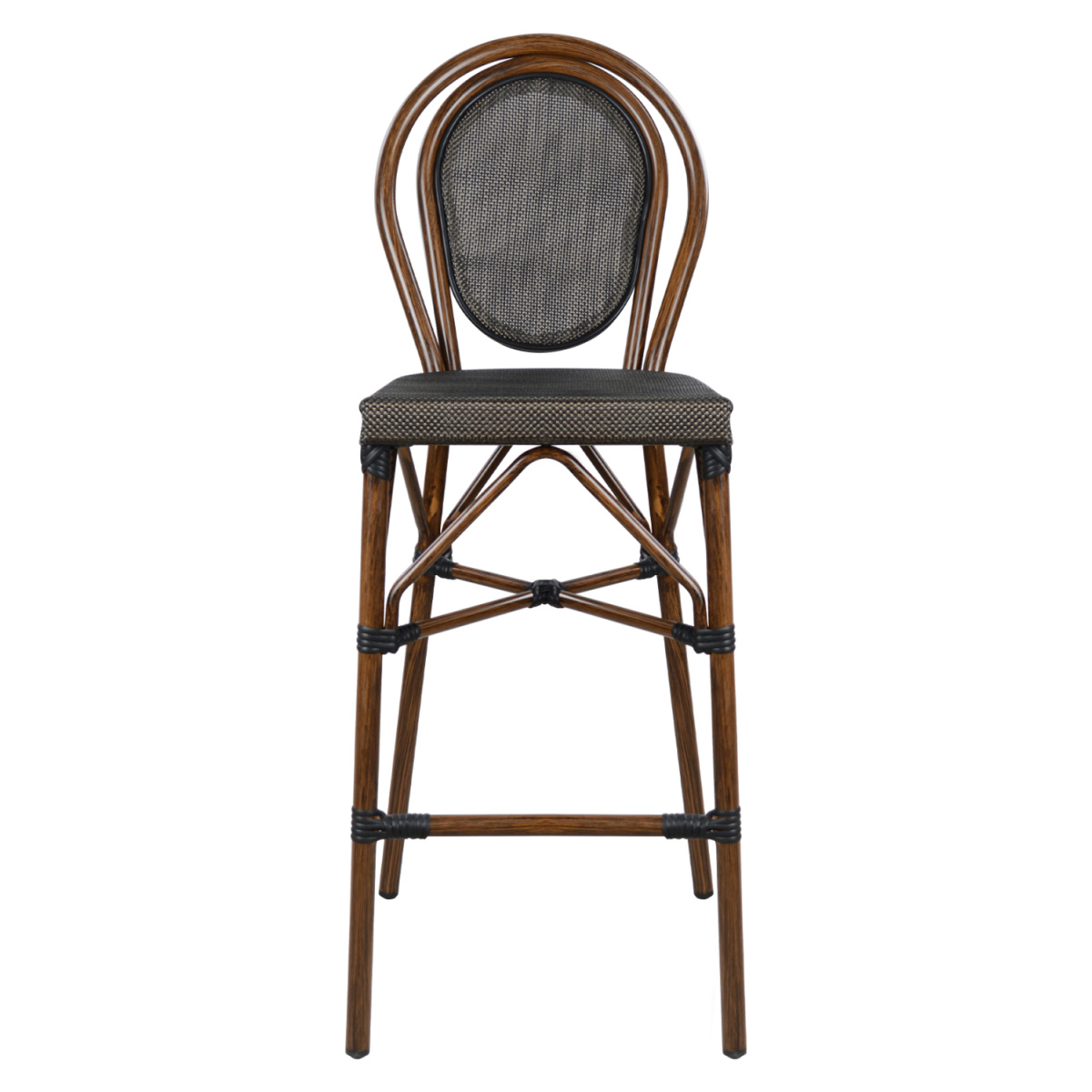 ΣΚΑΜΠΟ ΑΛΟΥΜΙΝΙΟΥ AZARIA HM5059 BAMBOO LOOK ΚΑΦΕ ΜΕ TEXTLINE 44x52x115Υεκ - Image 2