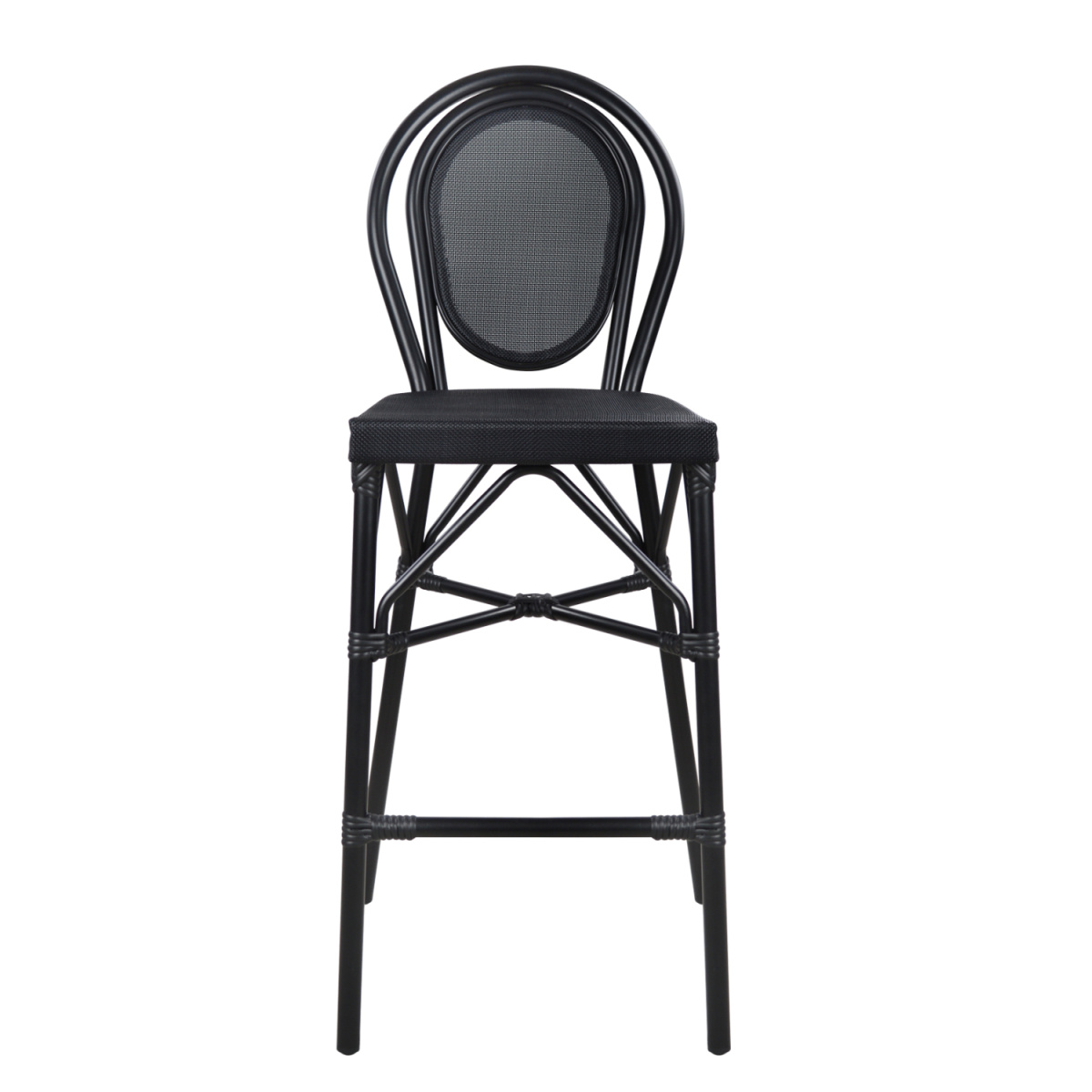 ΣΚΑΜΠΟ ΑΛΟΥΜΙΝΙΟΥ AZARIA HM5060 BAMBOO LOOK ΜΑΥΡΟ ΜΕ TEXTLINE 44x52x115Υεκ. - Image 2