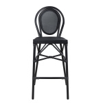 ΣΚΑΜΠΟ ΑΛΟΥΜΙΝΙΟΥ AZARIA HM5060 BAMBOO LOOK ΜΑΥΡΟ ΜΕ TEXTLINE 44x52x115Υεκ. - Image 2