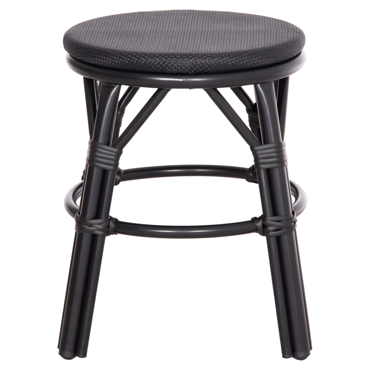 ΣΚΑΜΠΟ ΑΛΟΥΜΙΝΙΟΥ CHINO HM6285.02 BAMBOO LOOK & TEXTILENE ΣΕ ΜΑΥΡΟ Φ36x46Υεκ. - Image 3