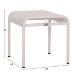 ΣΚΑΜΠΟ ΑΛΟΥΜΙΝΙΟΥ RACHEL HM6340.02 ΛΕΥΚΟ 45x45x46Υεκ. - Image 2