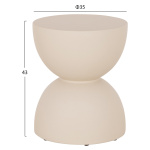 ΣΚΑΜΠΟ ΣΤΡΟΓΓΥΛΟ ZINI HM6580.02 FIBER CEMENT ΣΕ ΜΠΕΖ Φ35x43Υεκ - Image 2
