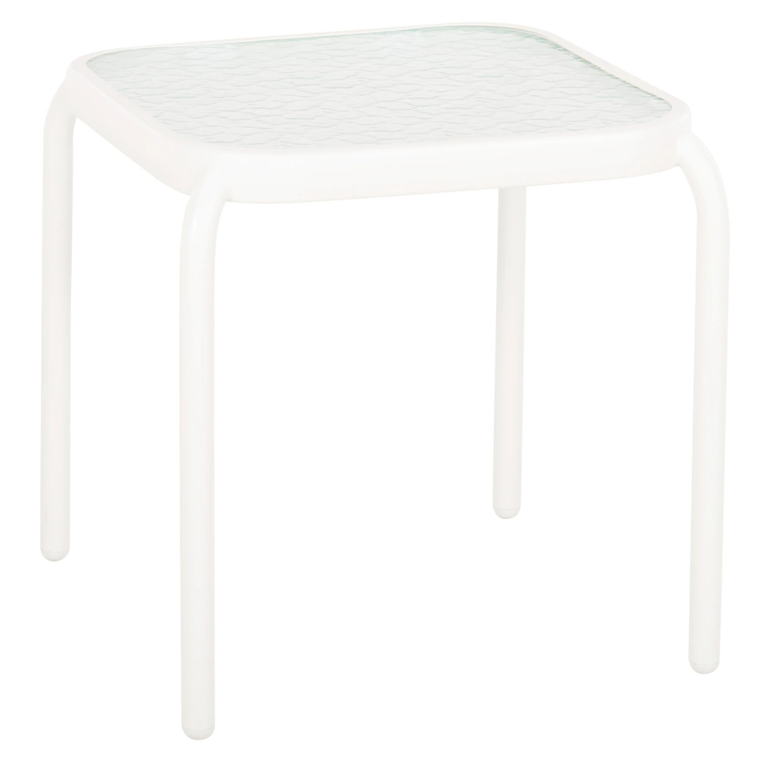 trapezaki-exchoroy-tetragono-fb9597502-l ΤΡΑΠΕΖΑΚΙ ΕΞ.ΧΩΡΟΥ ΤΕΤΡΑΓΩΝΟ DIDO HM5975.02 ΛΕΥΚΟ ΜΕΤΑΛΛΟ-ΓΥΑΛΙ 40x40x40Υεκ - Image 1