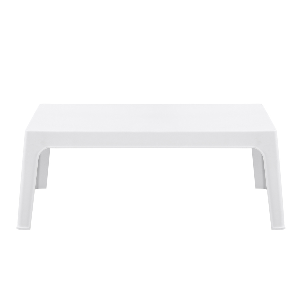 ΤΡΑΠΕΖΑΚΙ ΟΡΘΟΓΩΝΙΟ SLEEK HM6367.01 ΠΟΛΥΠΡΟΠΥΛΕΝΙΟ ΣΕ ΛΕΥΚΟ 105x64x40Υεκ. - Image 3