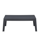 ΤΡΑΠΕΖΑΚΙ ΟΡΘΟΓΩΝΙΟ SLEEK HM6367.10 ΠΟΛΥΠΡΟΠΥΛΕΝΙΟ ΣΕ ΣΚΟΥΡΟ ΓΚΡΙ 105x64x40Υεκ. - Image 3