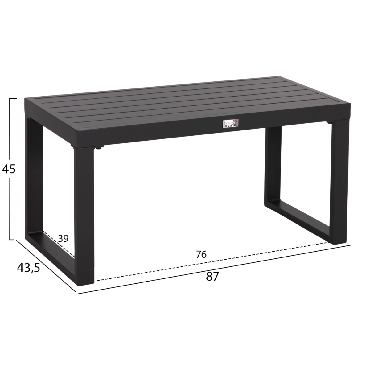 ΤΡΑΠΕΖΑΚΙ ΞΑΠΛΩΣΤΡΑΣ SENTRY HM6275.03 ΑΛΟΥΜΙΝΙΟ ΣΕ ΣΚΟΥΡΟ ΓΚΡΙ 87x43,5x45Υεκ. - Image 2