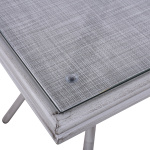 ΤΡΑΠΕΖΙ ΑΛΟΥΜΙΝΙΟΥ HARLOW 70X70X76 BAMBOO LOOK HM5568.01 ΛΕΥΚΗ ΠΑΤΙΝΑ ΜΕ ΓΥΑΛΙ - Image 4