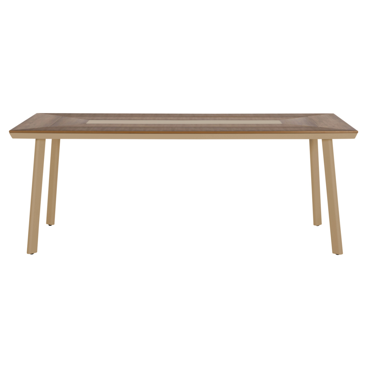 ΤΡΑΠΕΖΙ ΑΛΟΥΜΙΝΙΟΥ TABER HM5131.04 ΚΑΠΟΥΤΣΙΝΟ ΜΕ POLYWOOD TOP 200x100x75Υεκ - Image 3