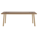 ΤΡΑΠΕΖΙ ΑΛΟΥΜΙΝΙΟΥ TABER HM5131.04 ΚΑΠΟΥΤΣΙΝΟ ΜΕ POLYWOOD TOP 200x100x75Υεκ - Image 3