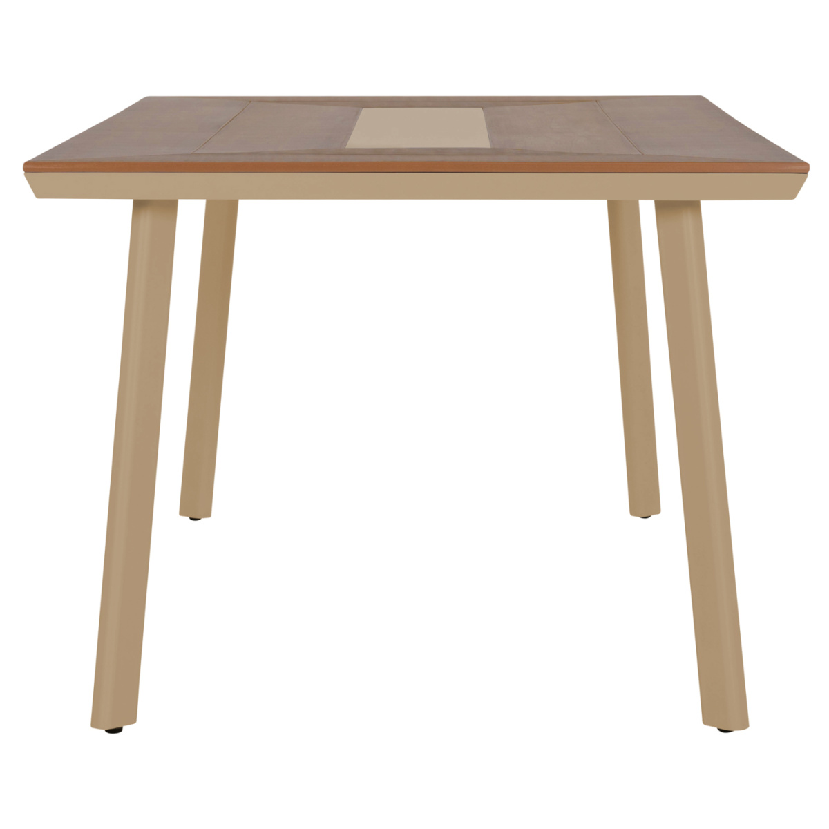 ΤΡΑΠΕΖΙ ΑΛΟΥΜΙΝΙΟΥ TABER HM5131.04 ΚΑΠΟΥΤΣΙΝΟ ΜΕ POLYWOOD TOP 200x100x75Υεκ - Image 4