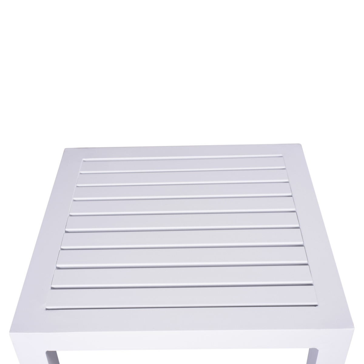 ΤΡΑΠΕΖΙ ΑΛΟΥΜΙΝΙΟΥ QIANA HM5402.01 ΛΕΥΚΟ 45x45x45,5Υ εκ. - Image 4