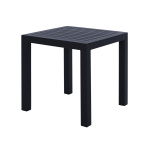 ΤΡΑΠΕΖΙ ΑΛΟΥΜΙΝΙΟΥ QIANA HM5402.02 ΓΚΡΙ 45x45x45,5Υ εκ.