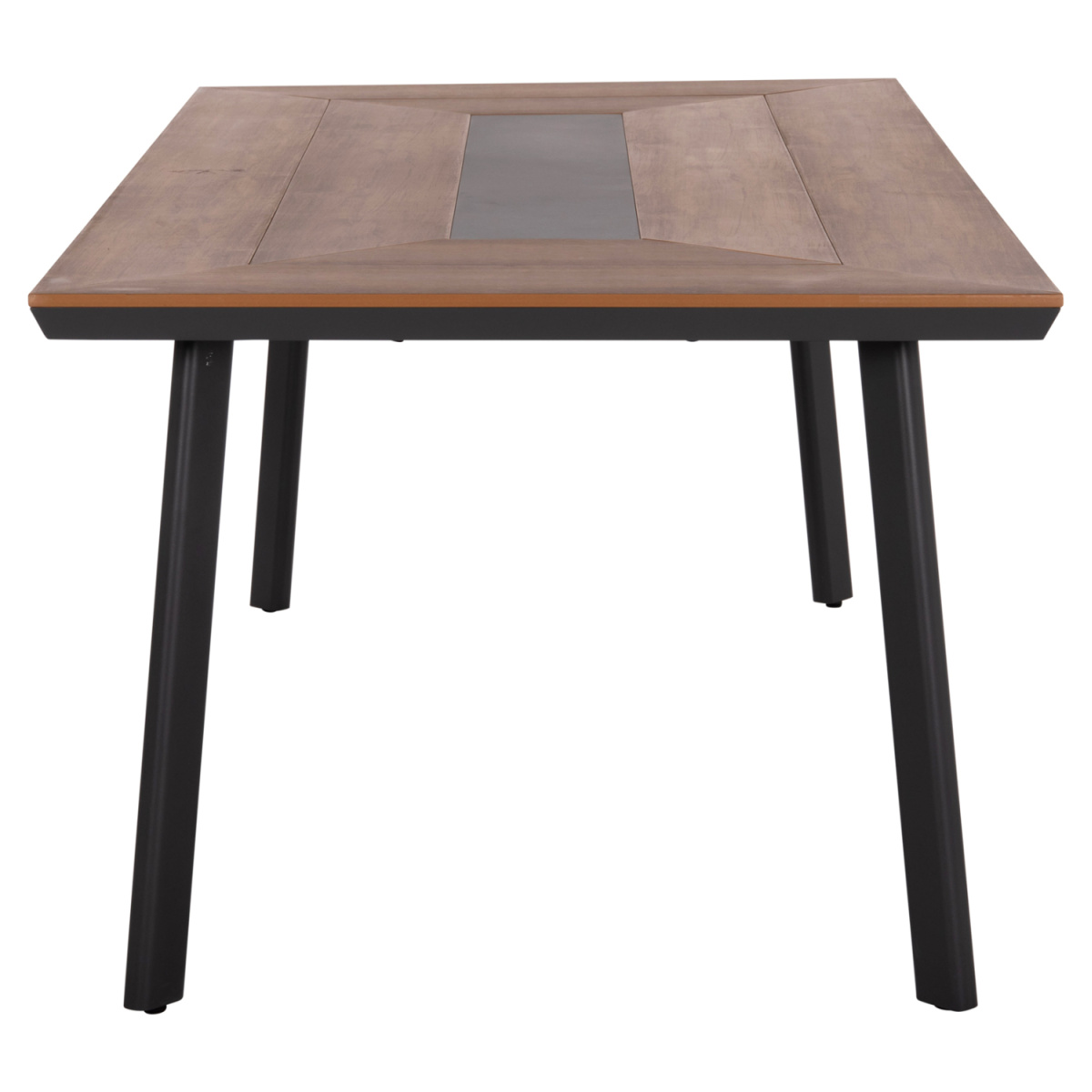 ΤΡΑΠΕΖΙ ΑΛΟΥΜΙΝΙΟΥ TABER ΜΕ POLYWOOD 200X100 ΓΚΡΙ HM5131.12 - Image 4