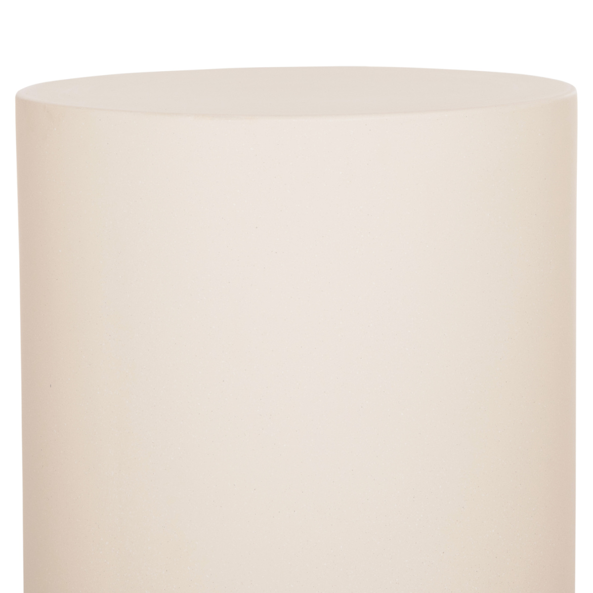 ΤΡΑΠΕΖΙ ΒΟΗΘΗΤΙΚΟ ΣΤΡΟΓΓΥΛΟ KYOKO HM6592.02 ΜΠΕΖ FIBER CEMENT Φ40x43Υεκ. - Image 4