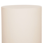ΤΡΑΠΕΖΙ ΒΟΗΘΗΤΙΚΟ ΣΤΡΟΓΓΥΛΟ KYOKO HM6592.02 ΜΠΕΖ FIBER CEMENT Φ40x43Υεκ. - Image 4