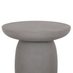 ΤΡΑΠΕΖΙ ΒΟΗΘΗΤΙΚΟ ΣΤΡΟΓΓΥΛΟ HIKARI HM6593.01 ΓΚΡΙ FIBER CEMENT Φ46x48Υεκ. - Image 4
