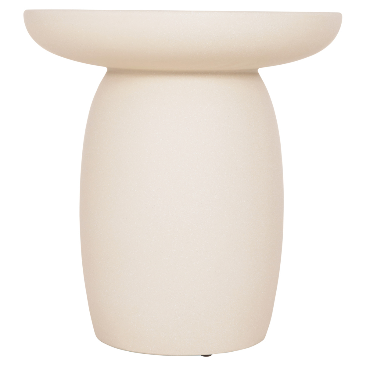 ΤΡΑΠΕΖΙ ΒΟΗΘΗΤΙΚΟ ΣΤΡΟΓΓΥΛΟ HIKARI HM6593.02 ΜΠΕΖ FIBER CEMENT Φ46x48Υεκ. - Image 3