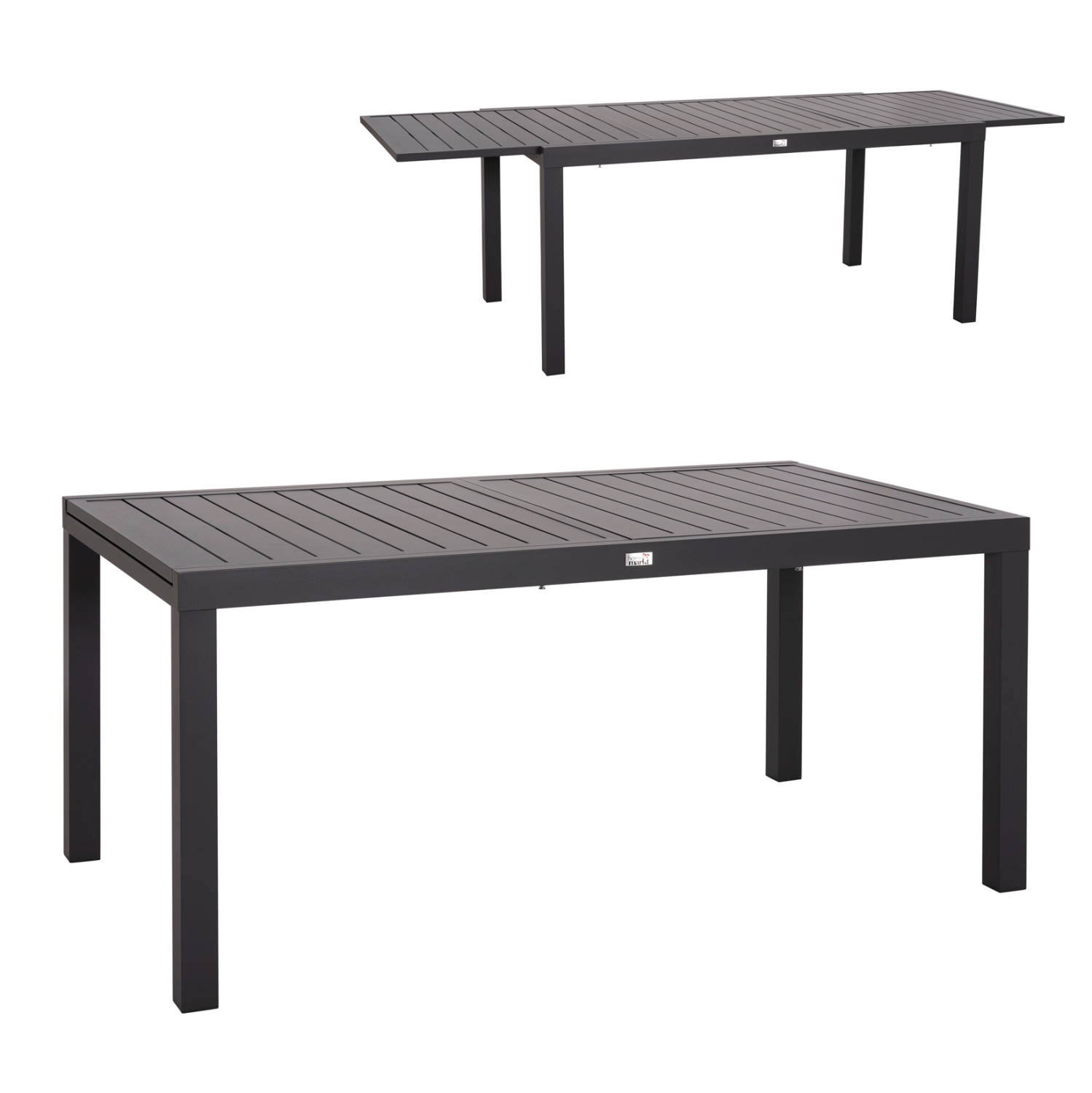 trapezi-epekteinomeno-fb9627703-aloymini ΤΡΑΠΕΖΙ ΕΠΕΚΤΕΙΝΟΜΕΝΟ KRUM HM6277.03 ΑΛΟΥΜΙΝΙΟ ΣΚΟΥΡΟ ΓΚΡΙ 160-240x90x73Υεκ. - Image 1