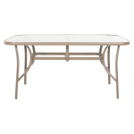 ΤΡΑΠΕΖΙ BRUNO 150X90Χ72Υεκ. ΜΕΤΑΛΛΙΚΟ ΣΑΜΠΑΝΙ ΜΕ ΤΡΥΠΑ ΟΜΠΡΕΛΑΣ Φ38mm HM5145.14 - Image 3
