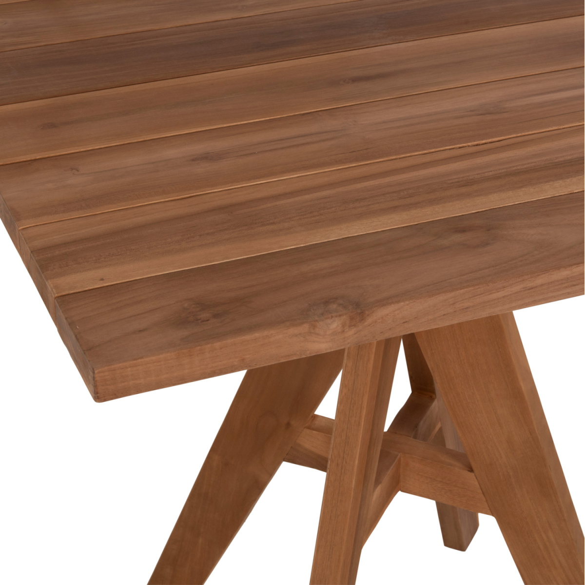 ΤΡΑΠΕΖΙ LEO HM9622.11 ΤΕΤΡΑΓΩΝΟ ΜΑΣΙΦ ΞΥΛΟ ΤΕΑΚ 80X80x75Υεκ. - Image 4