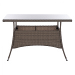ΤΡΑΠΕΖΙ ΜΕΤΑΛΛΙΚΟ MILITARY RATTAN ΓΚΡΙ HM5141.31 120x70x75Υ εκ. - Image 3