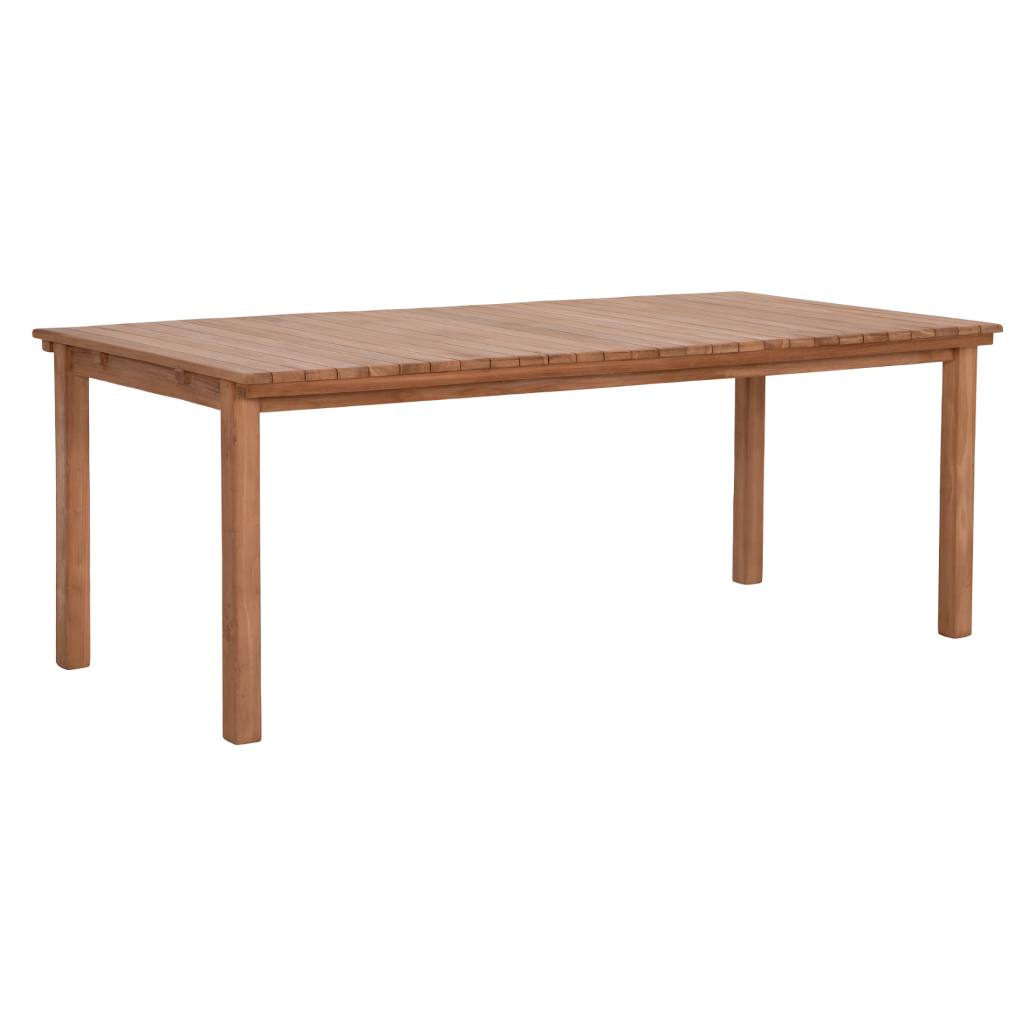 trapezi-orthogonio-fb96616-xylo-teak-fys ΤΡΑΠΕΖΙ ΟΡΘΟΓΩΝΙΟ FINTO HM6616 ΞΥΛΟ TEAK--ΦΥΣΙΚΟ 200x100x75Υεκ. - Image 1