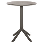 ΤΡΑΠΕΖΙ ΠΟΛΥΠΡΟΠΥΛΕΝΙΟΥ ΣΤΡΟΓΓΥΛΟ TERRIN HM6124.15 OLIVE GREEN Φ60x75Υεκ. - Image 3