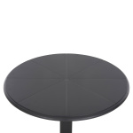 ΤΡΑΠΕΖΙ ΠΟΛΥΠΡΟΠΥΛΕΝΙΟΥ ΣΤΡΟΓΓΥΛΟ TERRIN HM6124.20 ΓΚΡΙ Φ61x77Υεκ. - Image 4