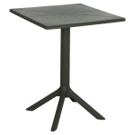 ΤΡΑΠΕΖΙ ΠΟΛΥΠΡΟΠΥΛΕΝΙΟΥ ΤΕΤΡΑΓΩΝΟ TERRIN HM6125.15 DARK OLIVE 60x60x75Υεκ.