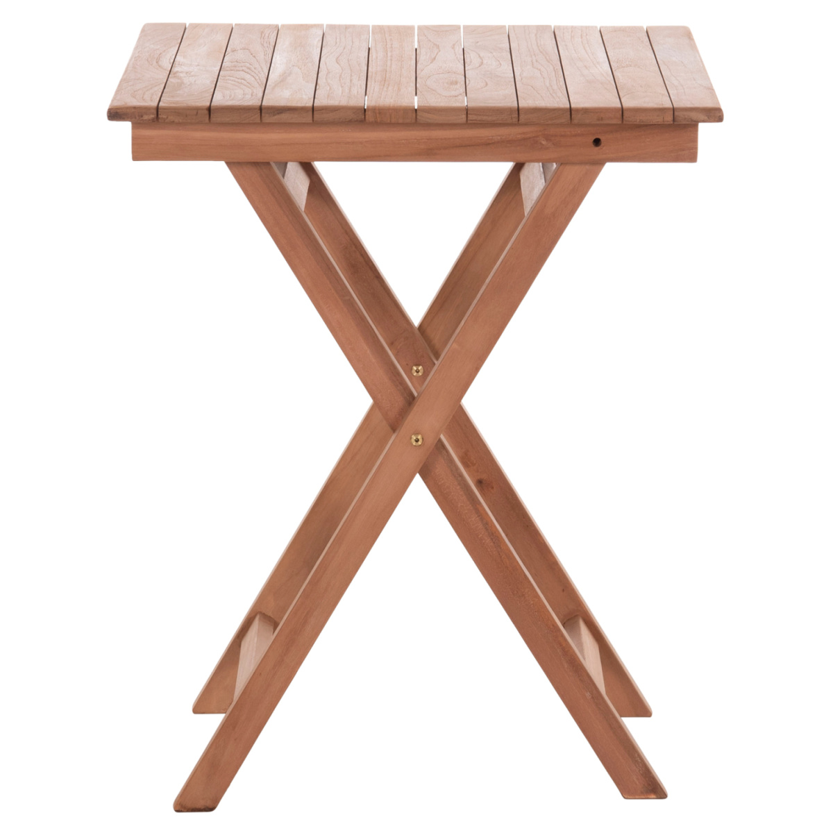 ΤΡΑΠΕΖΙ ΣΚΗΝΟΘΕΤΗ ΤΕΤΡΑΓΩΝΟ HEIDEL HM18121 ΞΥΛΟ TEAK--ΦΥΣΙΚΟ 60x60x75Υεκ. - Image 3