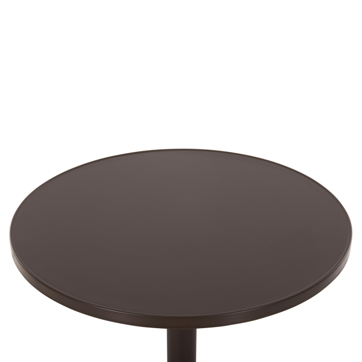 ΤΡΑΠΕΖΙ ΣΤΡΟΓΓΥΛΟ GOSS HM5974.02 ΑΛΟΥΜΙΝΙΟ ΚΑΦΕ Φ60x70Υεκ. - Image 4