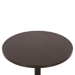ΤΡΑΠΕΖΙ ΣΤΡΟΓΓΥΛΟ GOSS HM5974.02 ΑΛΟΥΜΙΝΙΟ ΚΑΦΕ Φ60x70Υεκ. - Image 4