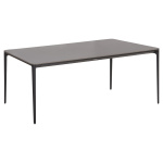 ΤΡΑΠΕΖΙ ΤΡΑΠΕΖΑΡΙΑΣ STAD HM6557.01 ΓΚΡΙ ΑΛΟΥΜΙΝΙΟ & SINTERED STONE TOP 180x90x74Υεκ