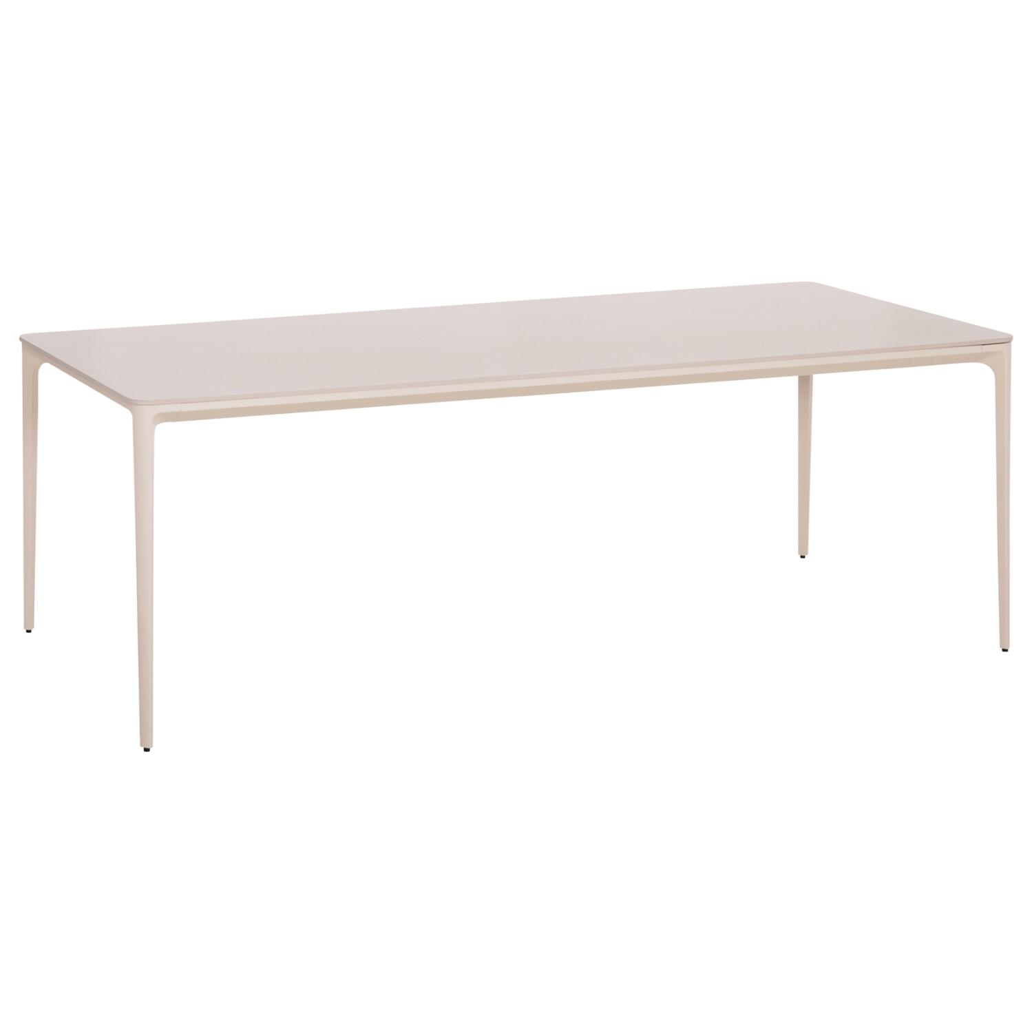trapezi-trapezarias-fb9655802-mpez-aloym ΤΡΑΠΕΖΙ ΤΡΑΠΕΖΑΡΙΑΣ STAD HM6558.02 ΜΠΕΖ ΑΛΟΥΜΙΝΙΟ--ΛΕΥΚΟ SINTERED STONE 220x100x74Υεκ - Image 1