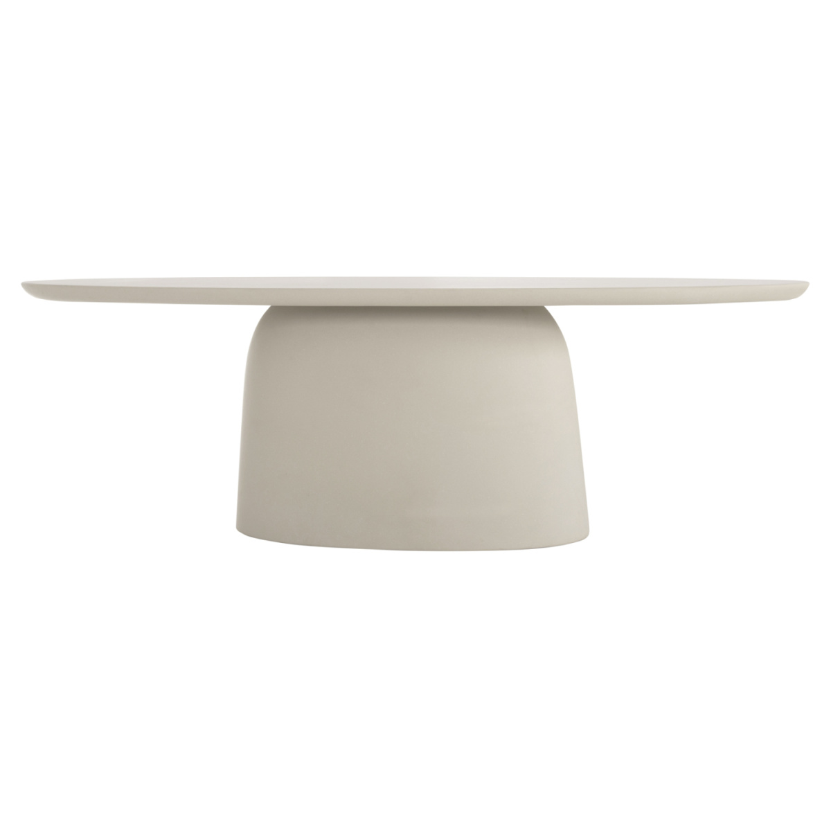 ΤΡΑΠΕΖΙ ΤΡΑΠΕΖΑΡΙΑΣ ΟΒΑΛ BRECCAN HM6577.02 ΜΠΕΖ FIBER CEMENT 240x100x75Υεκ. - Image 3