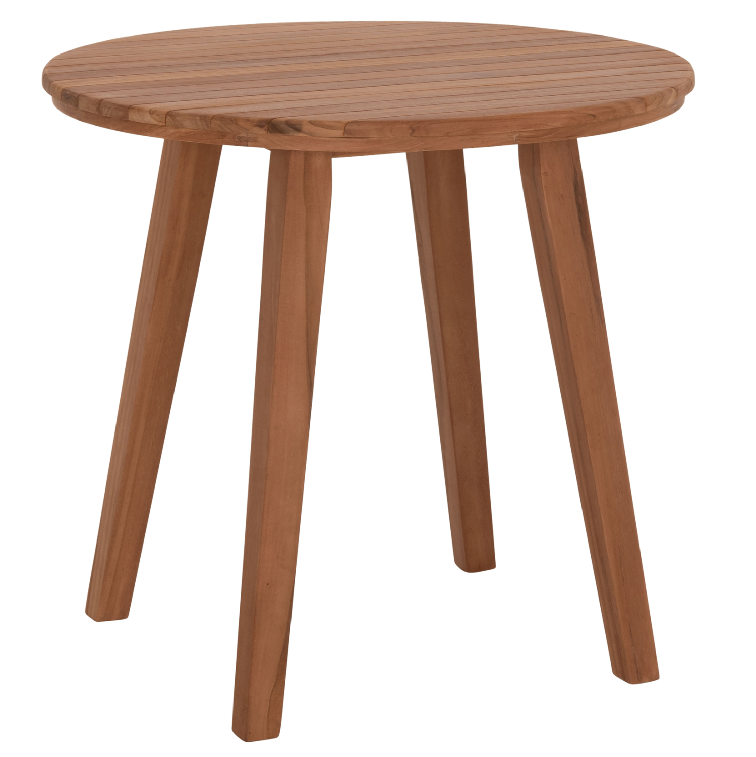 trapezi-trapezarias-stroggylo-fb96379-xy TΡΑΠΕΖΙ ΤΡΑΠΕΖΑΡΙΑΣ ΣΤΡΟΓΓΥΛΟ DANTE HM6379 ΞΥΛΟ TEAK Φ80x75Υεκ. - Image 1