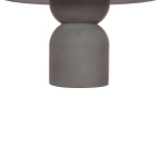ΤΡΑΠΕΖΙ ΤΡΑΠΕΖΑΡΙΑΣ ΣΤΡΟΓΓΥΛΟ KAZVIN HM6582.01 ΓΚΡΙ FIBER CEMENT Φ130x73Υεκ - Image 4