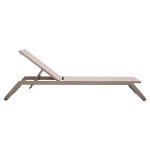ΞΑΠΛΩΣΤΡΑ ΑΛΟΥΜΙΝΙΟΥ MARIMAR HM6562.03 ΣΚΕΛΕΤΟΣ TAUPE & TEXTILENE ΜΠΕΖ 220x67.5x31.5Υεκ - Image 4