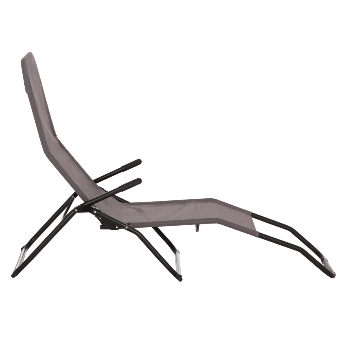 ΞΑΠΛΩΣΤΡΑ ΚΟΥΝΙΣΤΗ SWINGSAND HM6553.01 ΓΚΡΙ TEXTILENE--ΜΑΥΡΟ ΜΕΤΑΛΛΟ 143x60x94Υεκ - Image 3