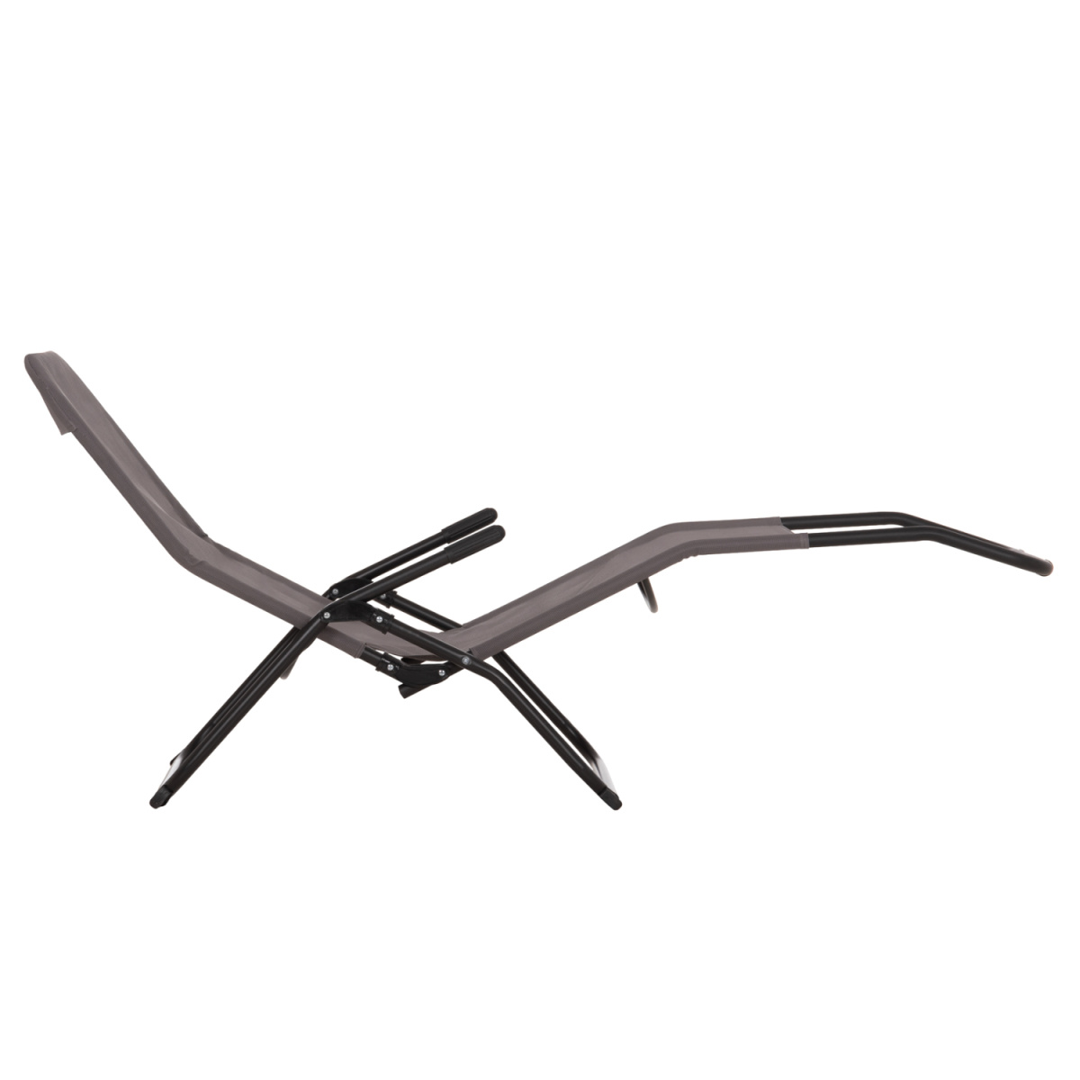 ΞΑΠΛΩΣΤΡΑ ΚΟΥΝΙΣΤΗ SWINGSAND HM6553.01 ΓΚΡΙ TEXTILENE--ΜΑΥΡΟ ΜΕΤΑΛΛΟ 143x60x94Υεκ - Image 4