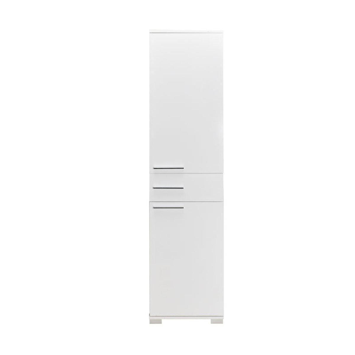 Ντουλάπα Chad με συρτάρια λευκό gloss 45x40x188εκ - Image 3