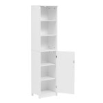 Ντουλάπι-στήλη Desilia mdf λευκό 37x30x160εκ - Image 2