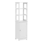Ντουλάπι-στήλη Larben mdf λευκό 40x33x150εκ