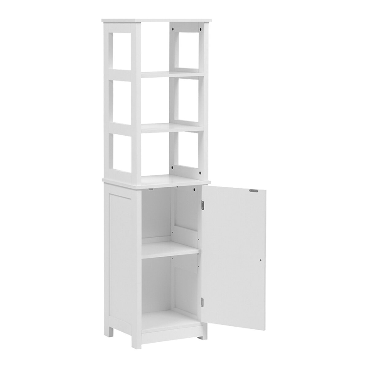 Ντουλάπι-στήλη Larben mdf λευκό 40x33x150εκ - Image 2