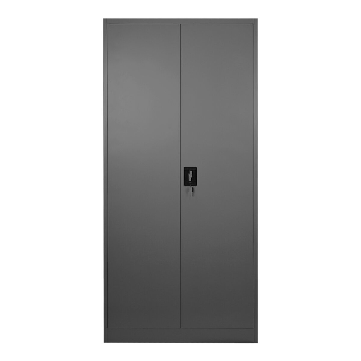 Μεταλλική ντουλάπα Zogi με χώρισμα ανθρακί 90x45x180εκ - Image 2